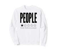 Funny 1 Star People Review Terrible, Je ne Le recommanderais Pas Sweatshirt