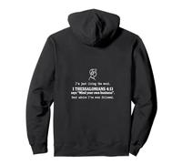 Funny 1 Thess 4 11 Prenez Soin de Votre Foi en Affaires Sweat à Capuche
