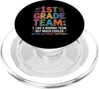 Funny 1st Grade Team Like Normal But Cooler Back To School PopSockets PopGrip pour MagSafe