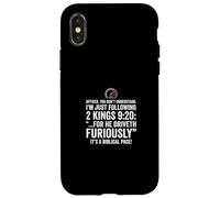 Funny 2 Kings 9 2.0 Driver Bible Pace Faith Coque pour iPhone X/XS