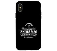 Funny 2 Kings 9 20 Driver Church Jesus Coque pour iPhone X/XS