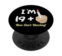 Funny 20 Year Old Birthday Gag Novelty for Him Or Her PopSockets PopGrip Adhésif