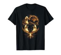 Funny 3 Howling Silly Goose At The Red Blood Full Moon Men T-Shirt