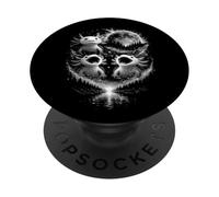 Funny 3 Hurlant Axolotl At The Full Moon Forest Lake Vintage PopSockets PopGrip Adhésif