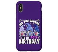 Funny 40th Birthday for Mommy Did You GNOME Its My Birthday Coque pour iPhone X/XS