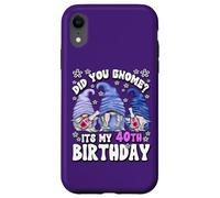 Funny 40th Birthday for Mommy Did You GNOME Its My Birthday Coque pour iPhone XR