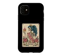Funny 40th Birthday Skeleton Tarot Card Retro Gothic Graphic Coque pour iPhone 11