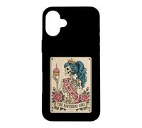 Funny 40th Birthday Skeleton Tarot Card Retro Gothic Graphic Coque pour iPhone 16 Plus