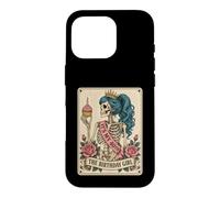 Funny 40th Birthday Skeleton Tarot Card Retro Gothic Graphic Coque pour iPhone 16 Pro
