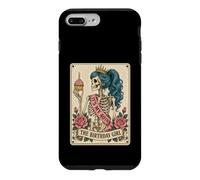 Funny 40th Birthday Skeleton Tarot Card Retro Gothic Graphic Coque pour iPhone 7 Plus/8 Plus