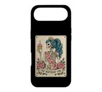 Funny 40th Birthday Skeleton Tarot Card Retro Gothic Graphic Coque pour iPhone Air