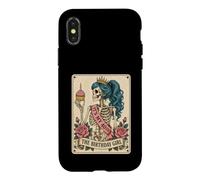 Funny 40th Birthday Skeleton Tarot Card Retro Gothic Graphic Coque pour iPhone X/XS