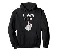 Funny 44 Plus 1 Doigt d'honneur Humour 45e Anniversaire Sweat à Capuche