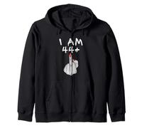 Funny 44 Plus 1 Doigt d'honneur Humour 45e Anniversaire Sweat à Capuche