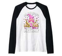Funny 50th Birthday Mom GNOME for Women Pink Bday Princess Manche Raglan