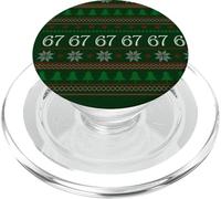 Funny 6 7 Motif de Noël Moche fête de Vacances PopSockets PopGrip pour MagSafe