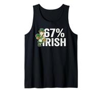 Funny 6 7 St Patricks Day 67% Irish Tshirt for Women Girls Débardeur