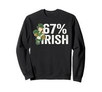 Funny 6 7 St Patricks Day 67% Irish Tshirt for Women Girls Sweatshirt