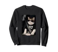 Funny 67 Cat Sunglasses Six Seven 6 7 Cat Meme Gen Alpha Sweatshirt