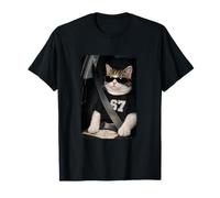 Funny 67 Cat Sunglasses Six Seven 6 7 Cat Meme Gen Alpha T-Shirt