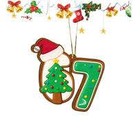 Funny 67 Meme Ornament - 2D Acrylic Holiday Decoration, Reusable Hanging Art Piece, Novelty Christmas Decor for Party Or Celebration | Seasonal Gift for Home Living Room Office Door