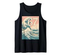 Funny 67 Six Seven Hokusai The Great Wave Vintage Japonais Débardeur
