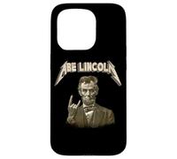 Funny 80s Metalcore Heavy Metal Music Band Abraham Lincoln Coque pour iPhone 15 Pro