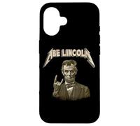 Funny 80s Metalcore Heavy Metal Music Band Abraham Lincoln Coque pour iPhone 16