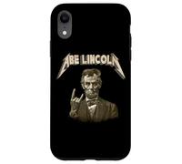Funny 80s Metalcore Heavy Metal Music Band Abraham Lincoln Coque pour iPhone XR