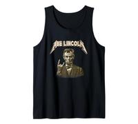Funny 80s Metalcore Heavy Metal Music Band Abraham Lincoln Débardeur