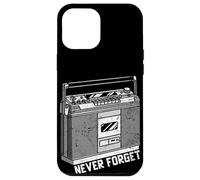 Funny 80s Never Forget Cassette Player Geeky Audiophile Gift Coque pour iPhone 12 Pro Max