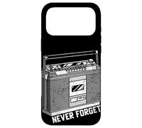 Funny 80s Never Forget Cassette Player Geeky Audiophile Gift Coque pour iPhone 17 Pro Max
