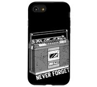 Funny 80s Never Forget Cassette Player Geeky Audiophile Gift Coque pour iPhone SE (2020) / 7/8