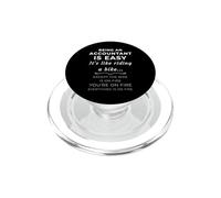 Funny Accountant Bike on Fire Humour Sarcastic Finance Design PopSockets PopGrip pour MagSafe