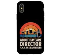 Funny Adult Daycare Director Aka The Bartender Humour Bar Gag Coque pour iPhone X/XS