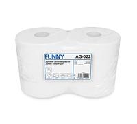 Funny AG-022 Jumbo Papier Toilette, 2 Plis, Haute Blanc, Diamatre 25cm