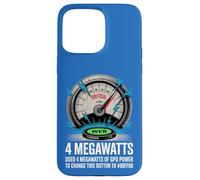 Funny AI 4 Megawatts GPU Power Web Critical Meter Tech Humour Coque pour iPhone 15 Pro Max