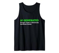 Funny AI Generated Create Ridiculement Handsome Human Mens Débardeur