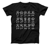 Funny Algebra Dance Graph Figures Math Equation Joke Gift Tee Black T Shirt