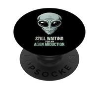 Funny Alien Abduction UFO Extraterrestrial Humor Design PopSockets PopGrip Adhésif