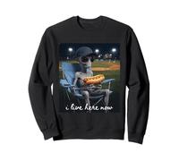 Funny Alien Baseball Je vis Ici en ce Moment Sweatshirt