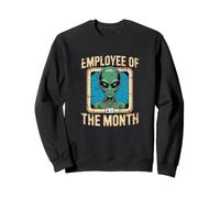 Funny Alien Employé du Mois Sweatshirt