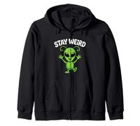 Funny Alien Invasion Stay Weird, amour de soi dans l'espace Sweat à Capuche
