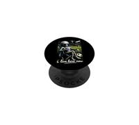 Funny Alien Soccer I Live Here Meme Boba Tea Design PopSockets PopGrip Adhésif