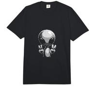 Funny Alien UFO Abduction Cool Retro Alien pour Fan de Science-Fiction Comfort Colors Adult Heavyweight T-Shirt