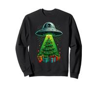 Funny Alien UFO Invasion Christmas Sci-FI Christmas Sweatshirt