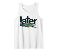 Funny Alligator Pun See You LATER Teacher Gator Débardeur