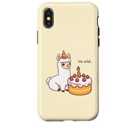 Funny Alpaga Birthday Im Old Bday Cake Animal Garçons Filles Enfant Coque pour iPhone X/XS