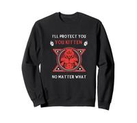 Funny Alpha Wolf, Je Te protégerai, Chaton, Quoi qu'il Arrive Sweatshirt