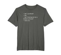 Funny Am I Perfect? No. Am I Trying to be a Better Person? T-Shirt, Homme Grandes Tailles, Asphalte, 5X Tall